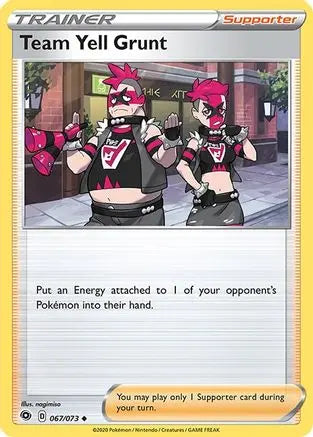 Team Yell Grunt (067/073) [Sword & Shield: Champion's Path] Pokémon
