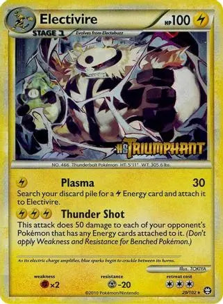 Electivire (20/102) (Prerelease Promo) [HeartGold & SoulSilver: Black Star Promos] Pokémon
