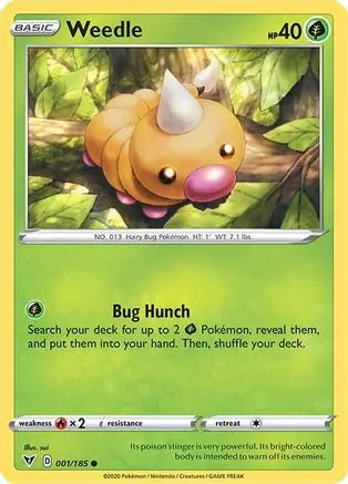 Weedle (001/185) [Sword & Shield: Vivid Voltage] Pokémon