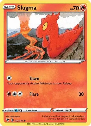Slugma (027/185) [Sword & Shield: Vivid Voltage] Pokémon