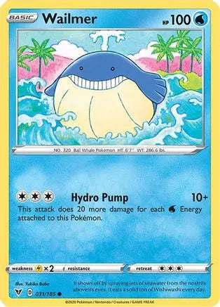 Wailmer (031/185) [Sword & Shield: Vivid Voltage] Pokémon