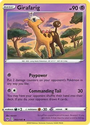 Girafarig (065/185) [Sword & Shield: Vivid Voltage] Pokémon