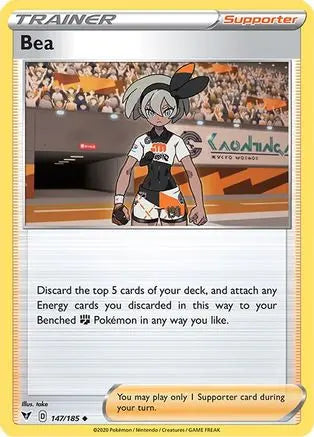 Bea (147/185) [Sword & Shield: Vivid Voltage] Pokémon