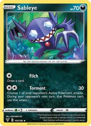 Sableye (105/185) [Sword & Shield: Vivid Voltage] Pokémon