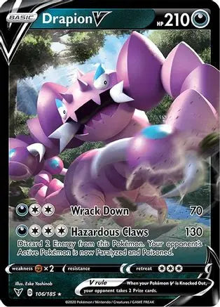 Drapion V (106/185) [Sword & Shield: Vivid Voltage] Pokémon