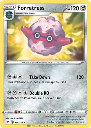 Forretress (114/185) [Sword & Shield: Vivid Voltage] Pokémon