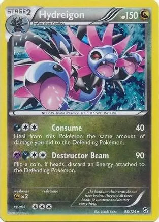 Hydreigon (98/124) (Cosmos Holo) (Blister Exclusive) [Black & White: Dragons Exalted] Pokémon