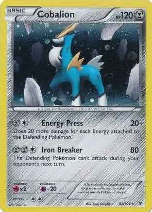 Cobalion (84/101) (Cosmos Holo) (Blister Exclusive) [Black & White: Noble Victories] Pokémon