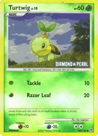 Turtwig (103/130) [Burger King Promos: 2008 Collection] Pokémon