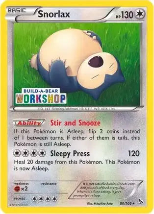 Snorlax (Build-a-Bear Workshop Exclusive) [XY: Flashfire] Pokémon
