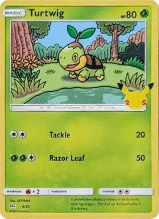 Turtwig (4/25) [McDonald's 25th Anniversary] Pokémon