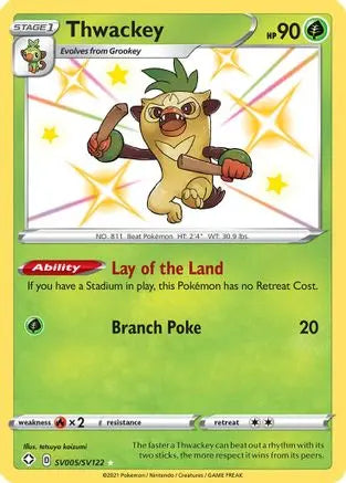 Thwackey (SV005/SV122) [Sword & Shield: Shining Fates] Pokémon