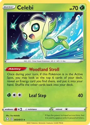 Celebi (003/072) [Sword & Shield: Shining Fates] Pokémon