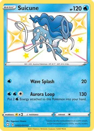 Suicune (SV022/SV122) [Sword & Shield: Shining Fates] Pokémon