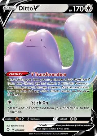 Ditto V (050/072) [Sword & Shield: Shining Fates] Pokémon