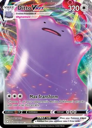 Ditto VMAX (051/072) [Sword & Shield: Shining Fates] Pokémon
