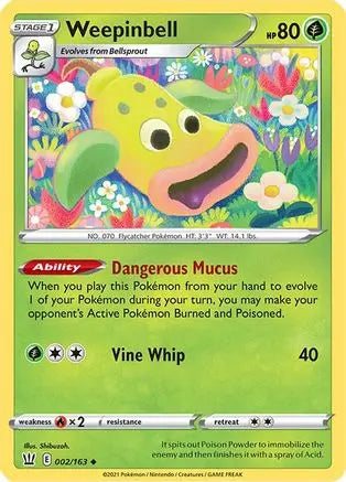 Weepinbell (002/163) [Sword & Shield: Battle Styles] Pokémon