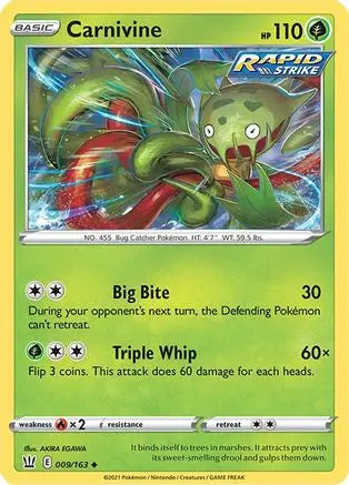 Carnivine (009/163) [Sword & Shield: Battle Styles] Pokémon
