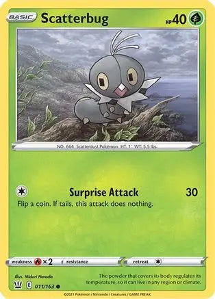 Scatterbug (011/163) [Sword & Shield: Battle Styles] Pokémon
