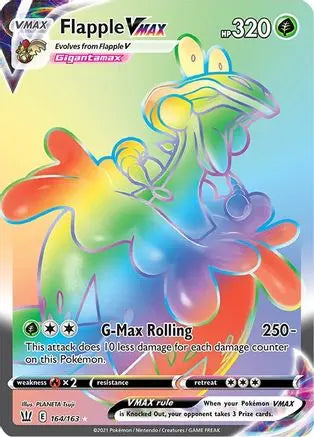 Flapple VMAX (164/163) [Sword & Shield: Battle Styles] Pokémon