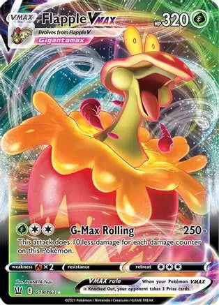 Flapple VMAX (019/163) [Sword & Shield: Battle Styles] Pokémon
