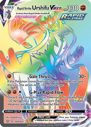 Rapid Strike Urshifu VMAX (169/163) [Sword & Shield: Battle Styles] Pokémon