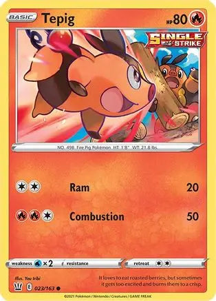 Tepig (023/163) [Sword & Shield: Battle Styles] Pokémon