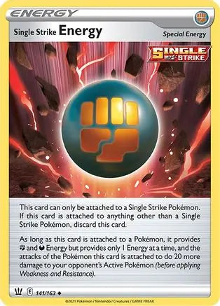 Single Strike Energy (141/163) [Sword & Shield: Battle Styles] Pokémon