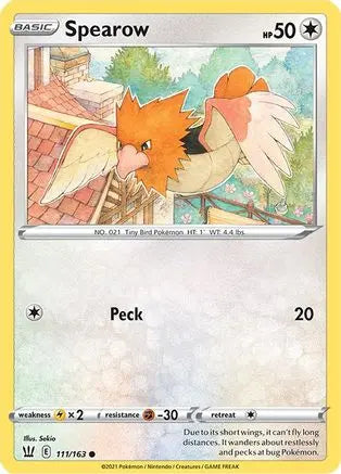 Spearow (111/163) [Sword & Shield: Battle Styles] Pokémon
