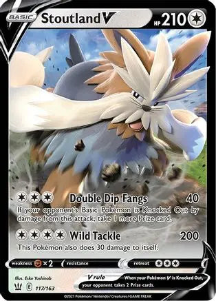 Stoutland V (117/163) [Sword & Shield: Battle Styles] Pokémon