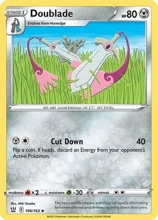 Doublade (106/163) [Sword & Shield: Battle Styles] Pokémon