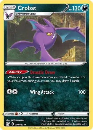 Crobat (091/163) [Sword & Shield: Battle Styles] Pokémon