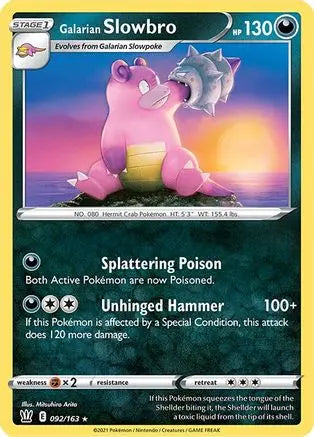Galarian Slowbro (092/163) [Sword & Shield: Battle Styles] Pokémon