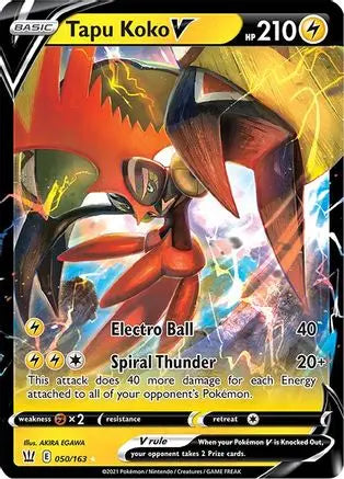 Tapu Koko V (050/163) [Sword & Shield: Battle Styles] Pokémon