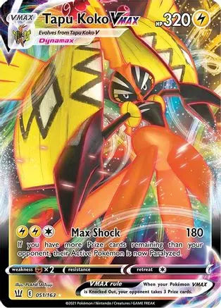 Tapu Koko VMAX (051/163) [Sword & Shield: Battle Styles] Pokémon