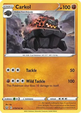 Carkol (079/163) [Sword & Shield: Battle Styles] Pokémon