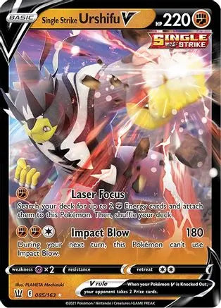 Single Strike Urshifu V (085/163) [Sword & Shield: Battle Styles] Pokémon