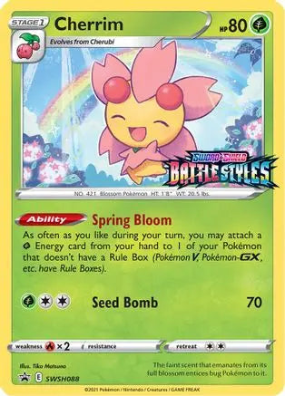 Cherrim (SWSH088) (Prerelease Promo) [Sword & Shield: Black Star Promos] Pokémon