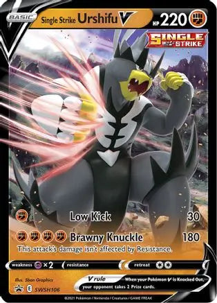 Single Strike Urshifu V (SWSH106) [Sword & Shield: Black Star Promos] Pokémon