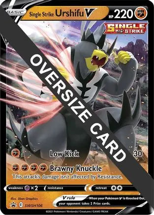 Single Strike Urshifu V (SWSH106) (Oversized) [Jumbo Cards] Pokémon