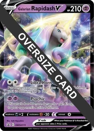 Galarian Rapidash V (SWSH111) (Jumbo Card) [Sword & Shield: Black Star Promos] Pokémon