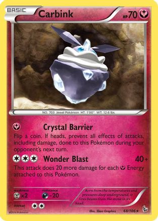 Carbink (68/106) (Theme Deck exclusive) [XY: Flashfire]