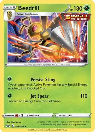 Beedrill (003/198) [Sword & Shield: Chilling Reign] Pokémon
