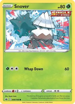 Snover (009/198) [Sword & Shield: Chilling Reign] Pokémon