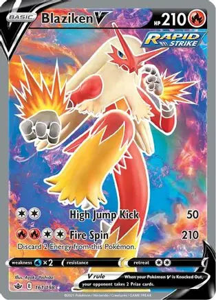 Blaziken V (161/198) [Sword & Shield: Chilling Reign] Pokémon