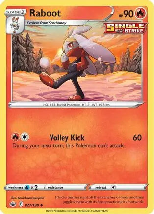 Raboot (027/198) [Sword & Shield: Chilling Reign] Pokémon
