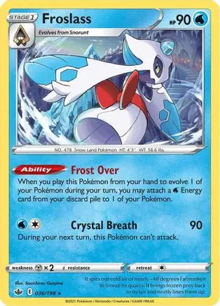 Froslass (036/198) [Sword & Shield: Chilling Reign] Pokémon