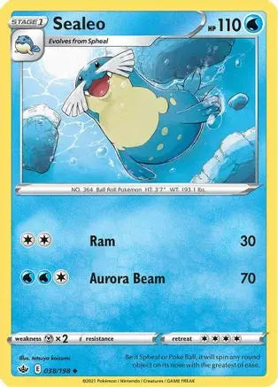 Sealeo (038/198) [Sword & Shield: Chilling Reign] Pokémon