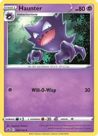 Haunter (056/198) [Sword & Shield: Chilling Reign] Pokémon