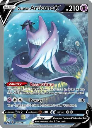 Galarian Articuno V (170/198) [Sword & Shield: Chilling Reign] Pokémon